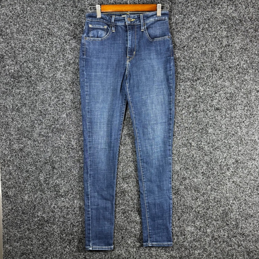 Levis 721 High Rise Skinny Jeans‎ Womens 27 Dark Wash Blue Denim 18882-0047